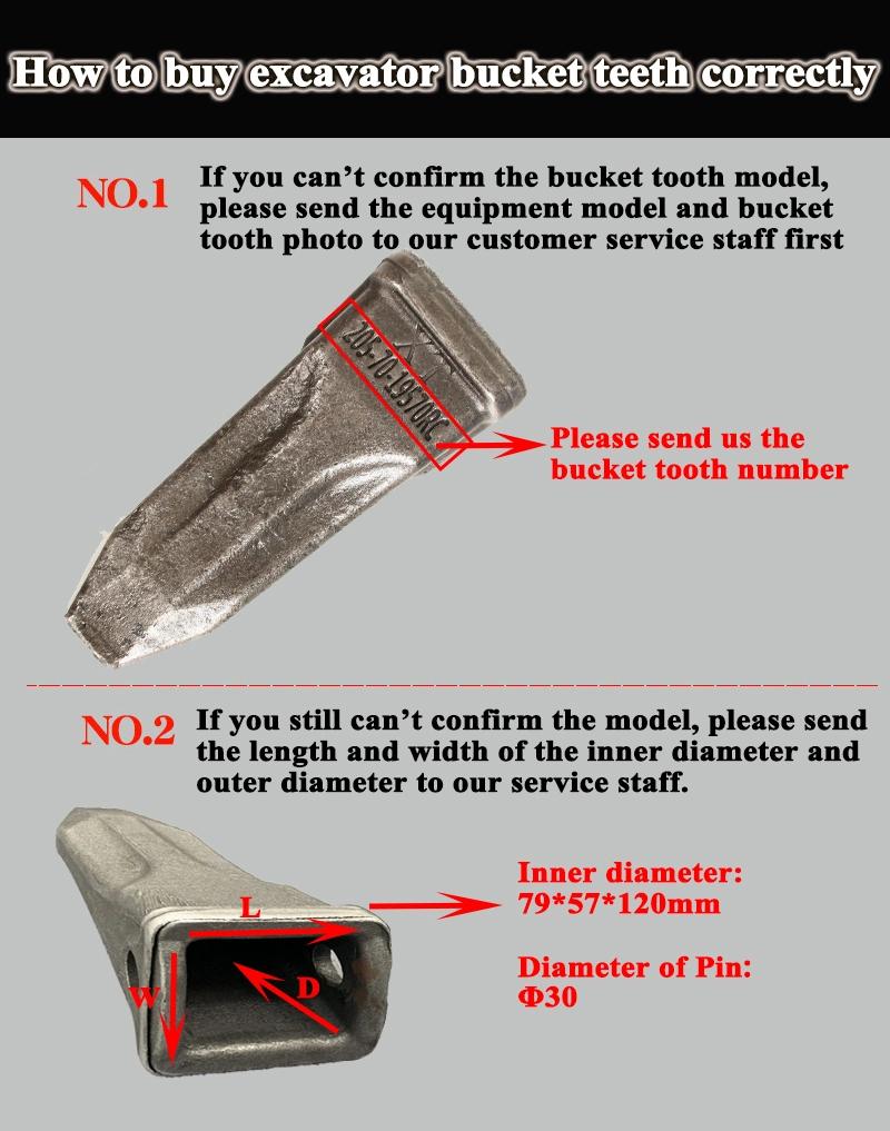 Volvo 480 14553244RC Different Bucket Teeth Types for Hyundai Komatsu Kobelco Liugong Excavators